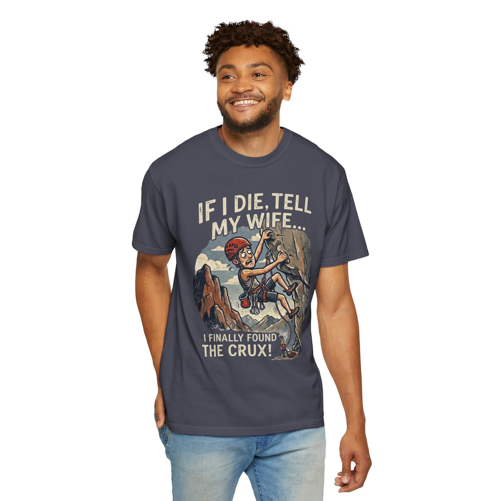 "Found the Crux" Unisex Garment-Dyed Tee