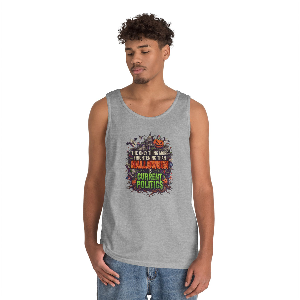 Color: Sport Grey | Current Politics Tank Top