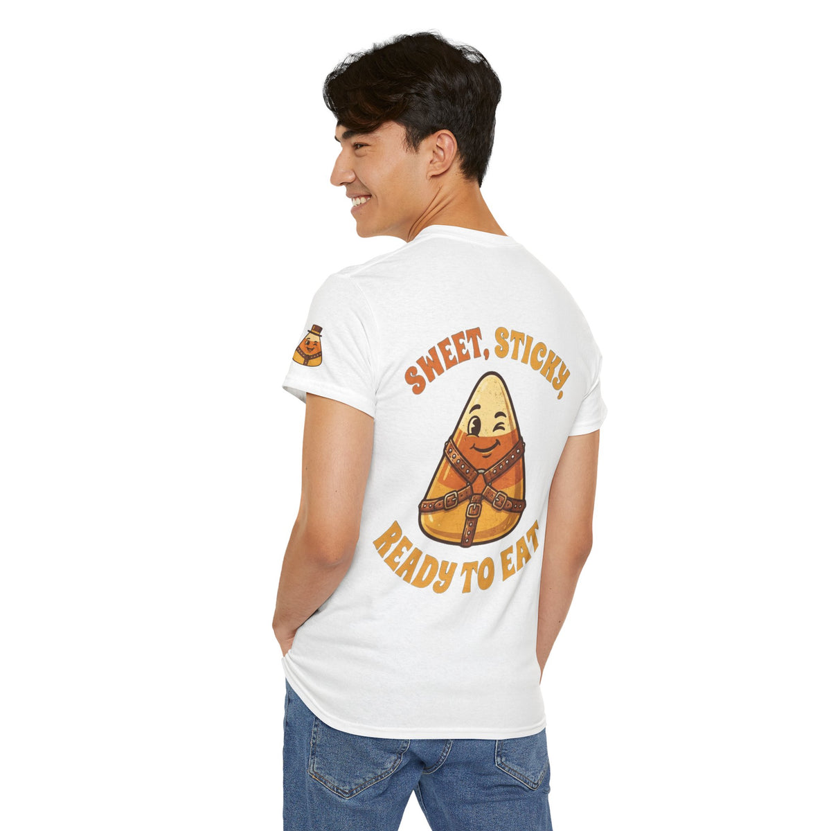 Color: White | Sweet Sticky Ready to Eat Premium Graphic Tee