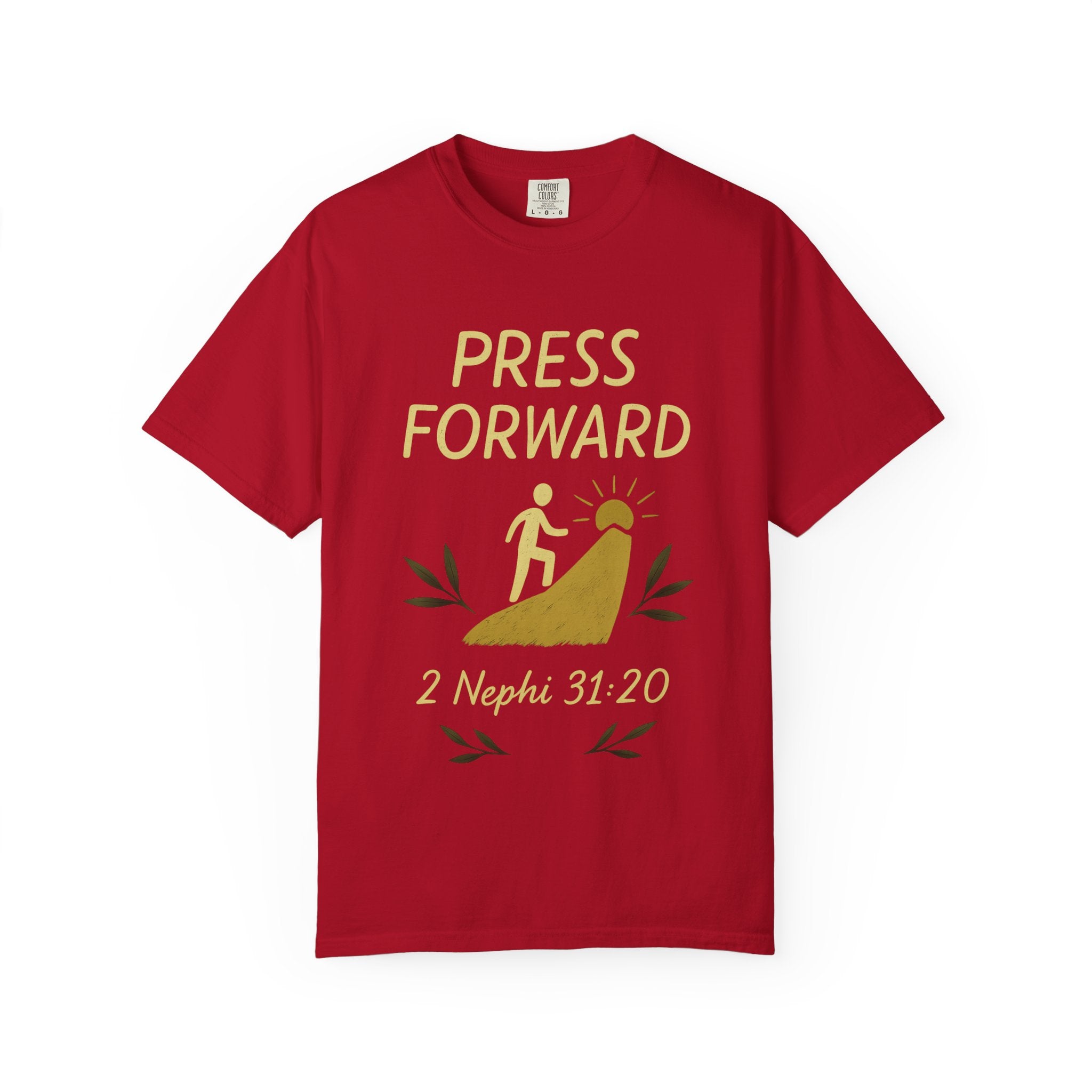 "Press Forward" Unisex Garment-Dyed T-shirt