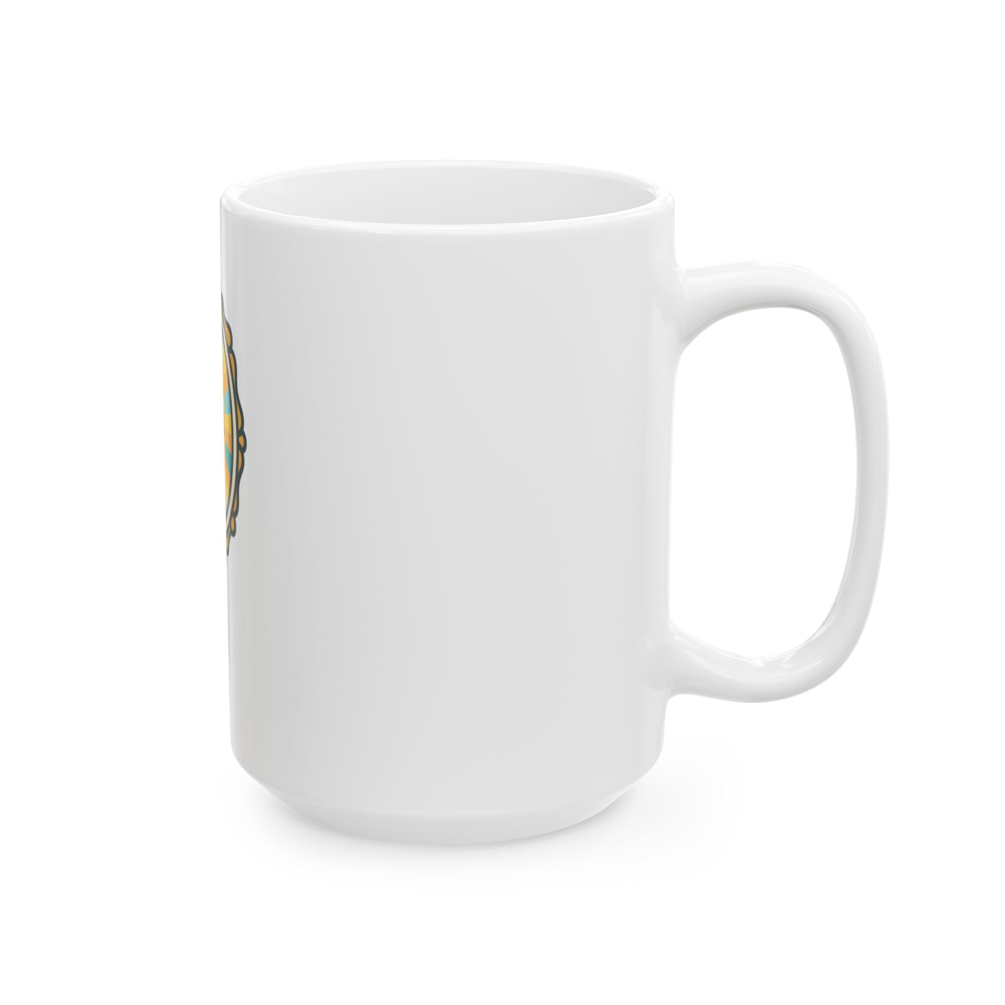 "I Choose to Laugh" White Ceramic Mug — Graphic