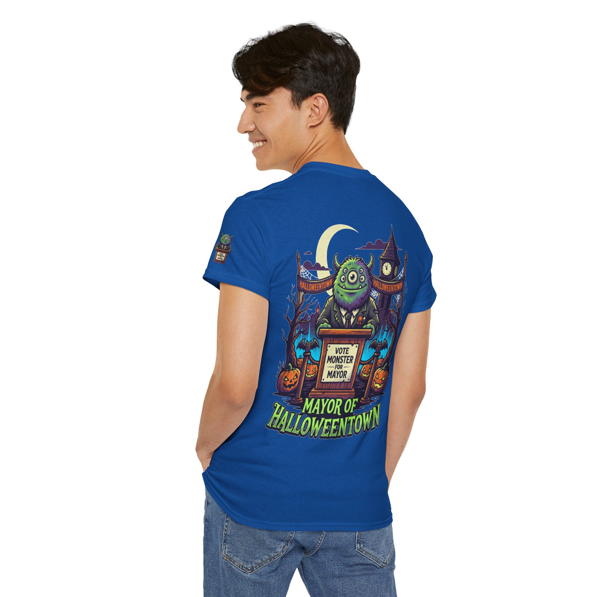 Color: Royal | Vote Monster For Mayor Premium Graphic Tee