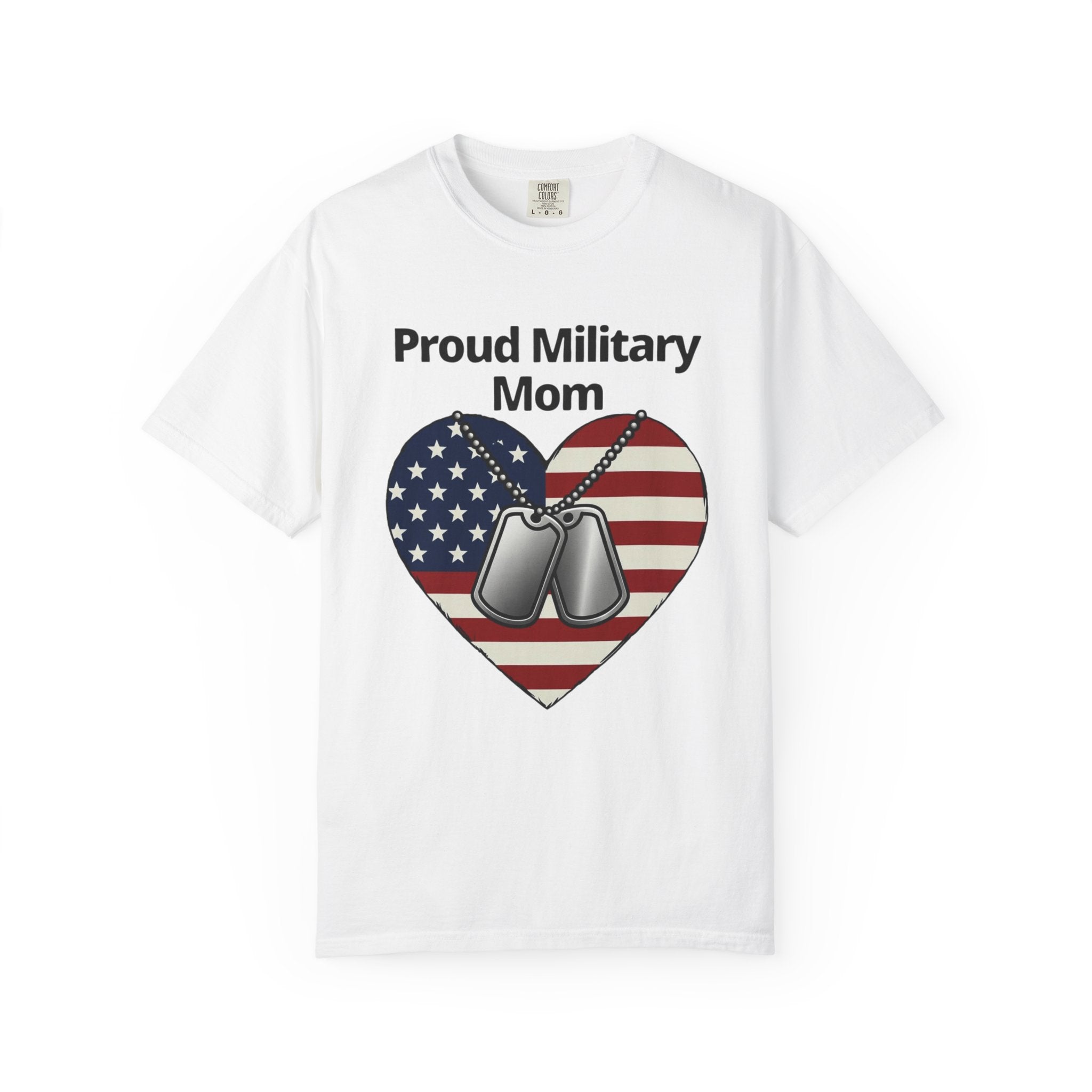 "Proud Military Mom" Unisex Garment-Dyed T-shirt