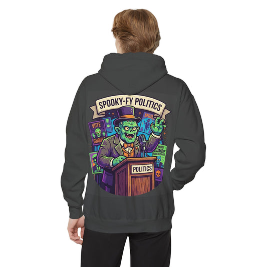 Color: Pepper | Spooky-Fy Politics Garment-Dyed Hoodie
