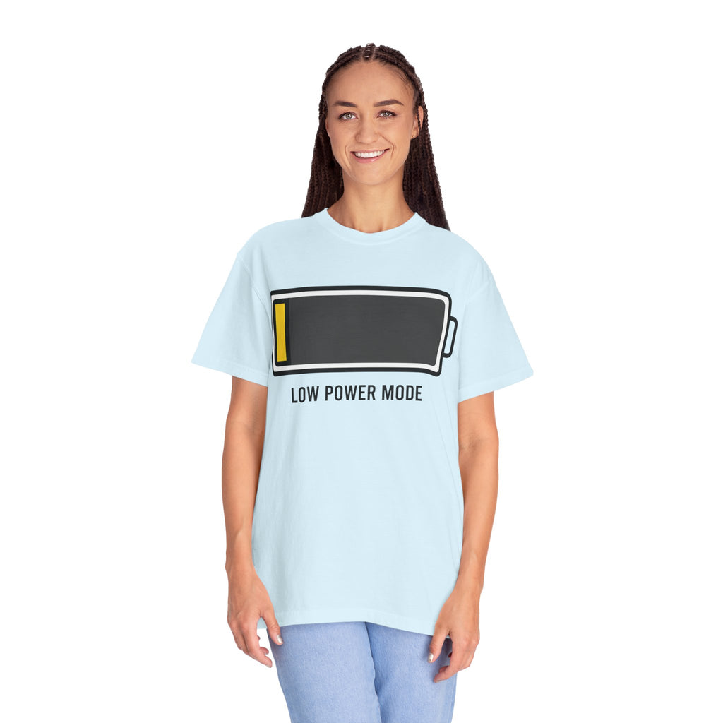 "Low Power Mode" Unisex Garment-Dyed Tee