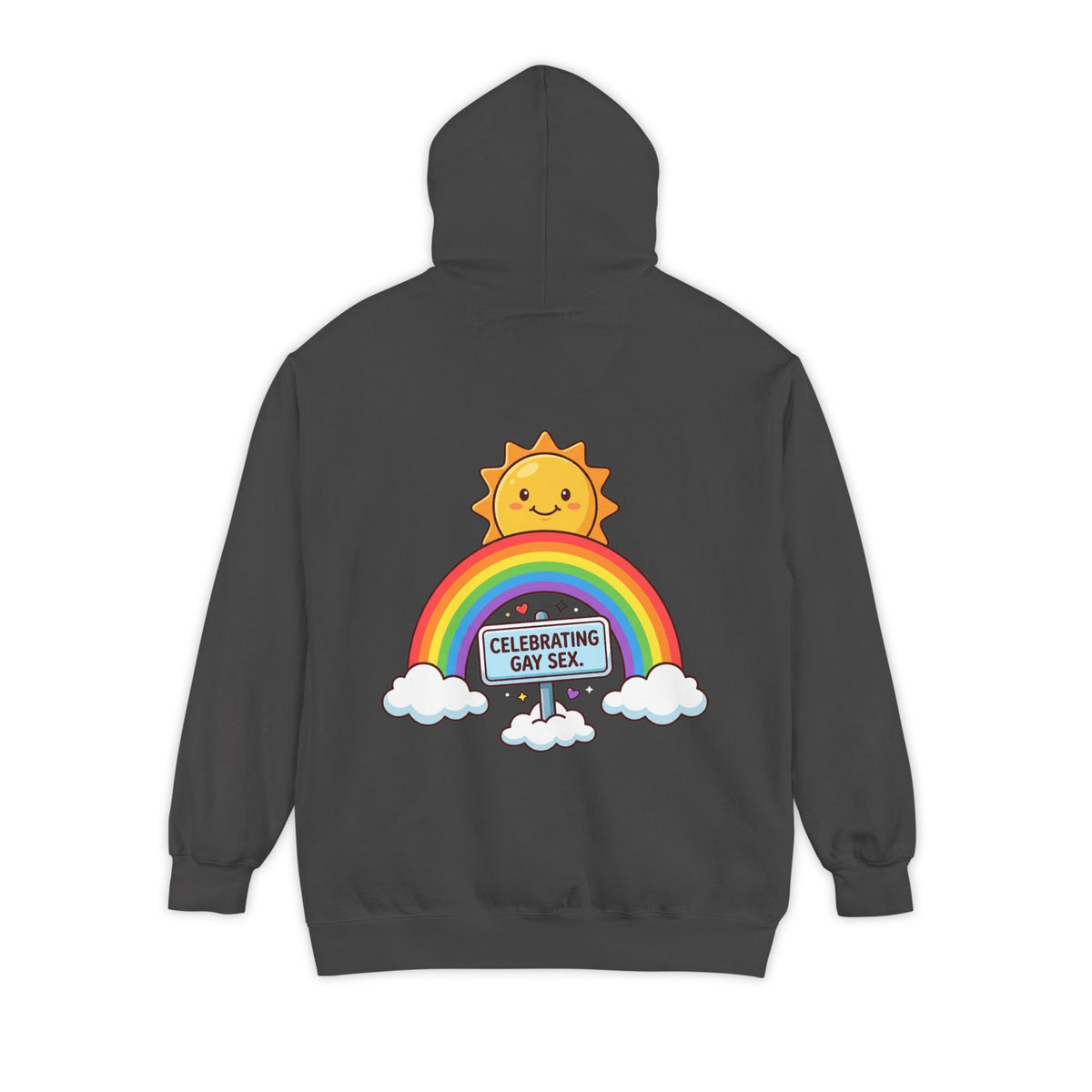 Color: Pepper | Celebrating Gay Sex Garment-Dyed Hoodie