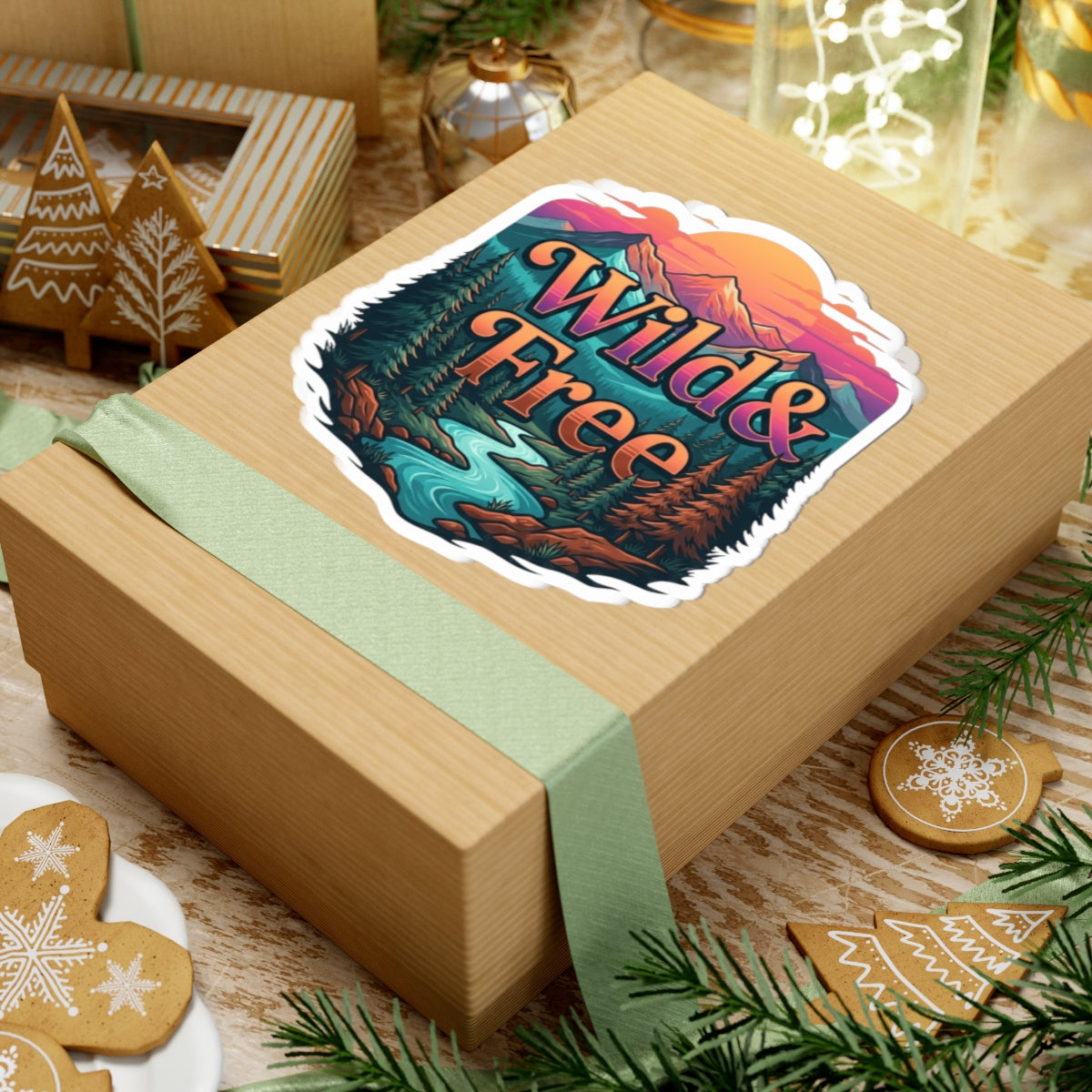 "Wild & Free" Sticker — Main