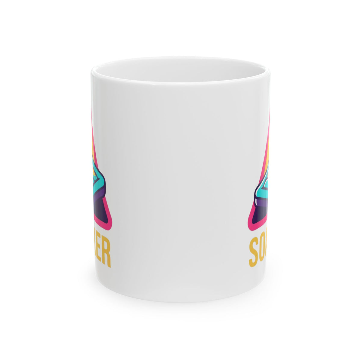"Professional Soaker" White Ceramic Mug — Graphic
