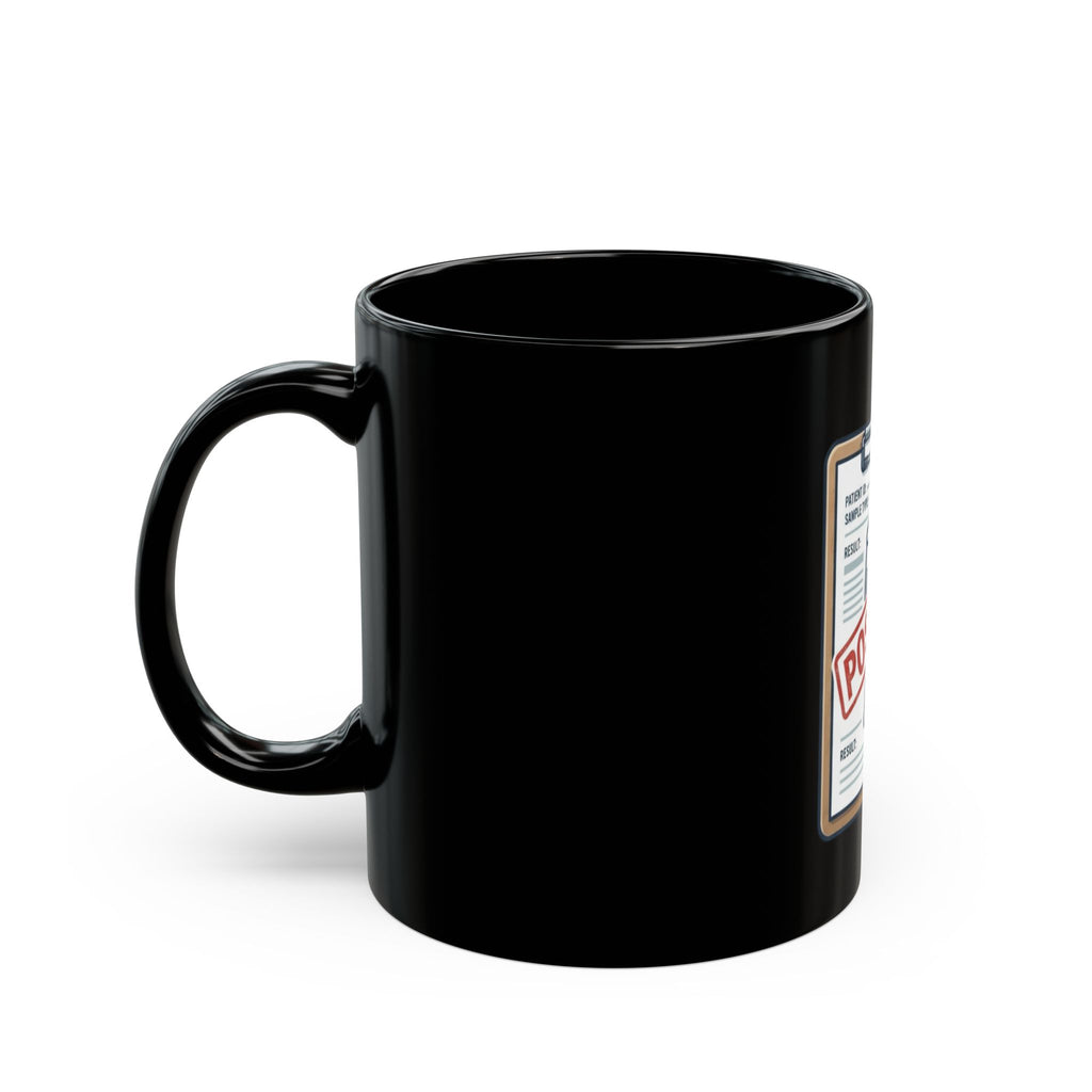 "False Positive IPA" Black Ceramic Mug — Graphic