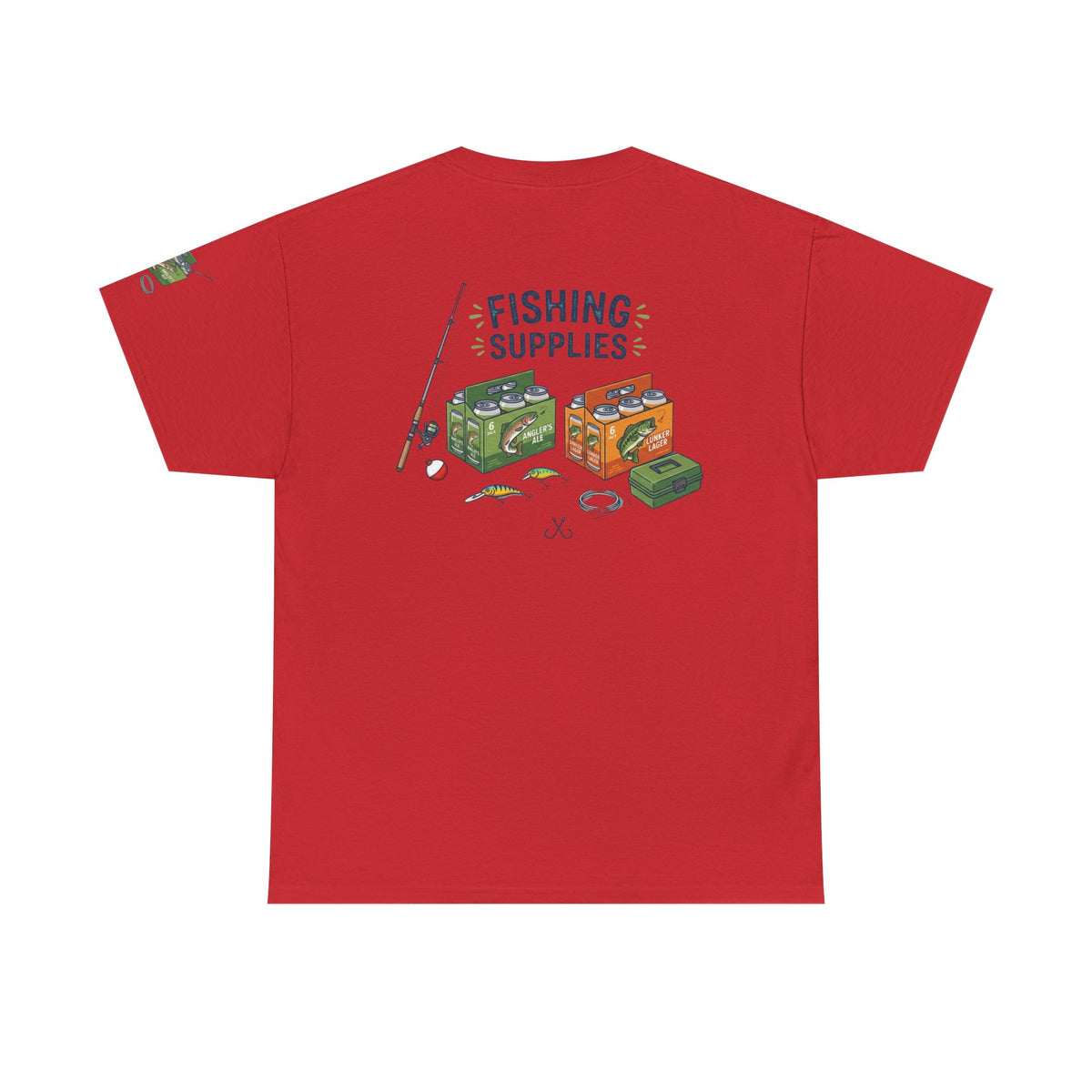 Color: Red | Fishing Supplies Premium Graphic Tee