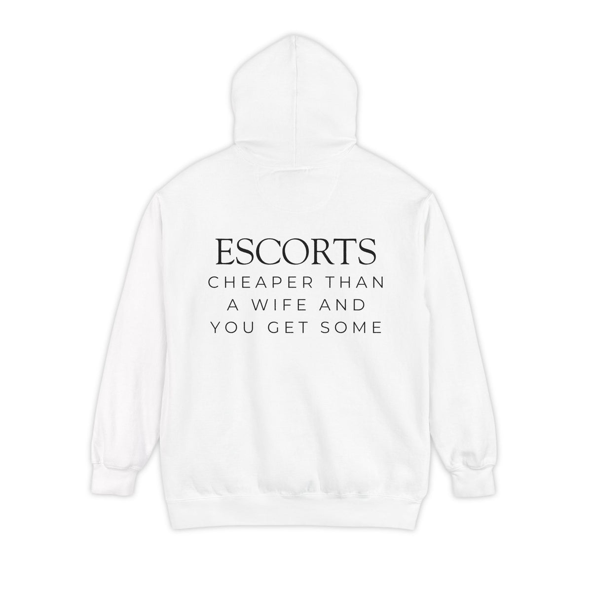 Color: White | Escorts Garment-Dyed Hoodie