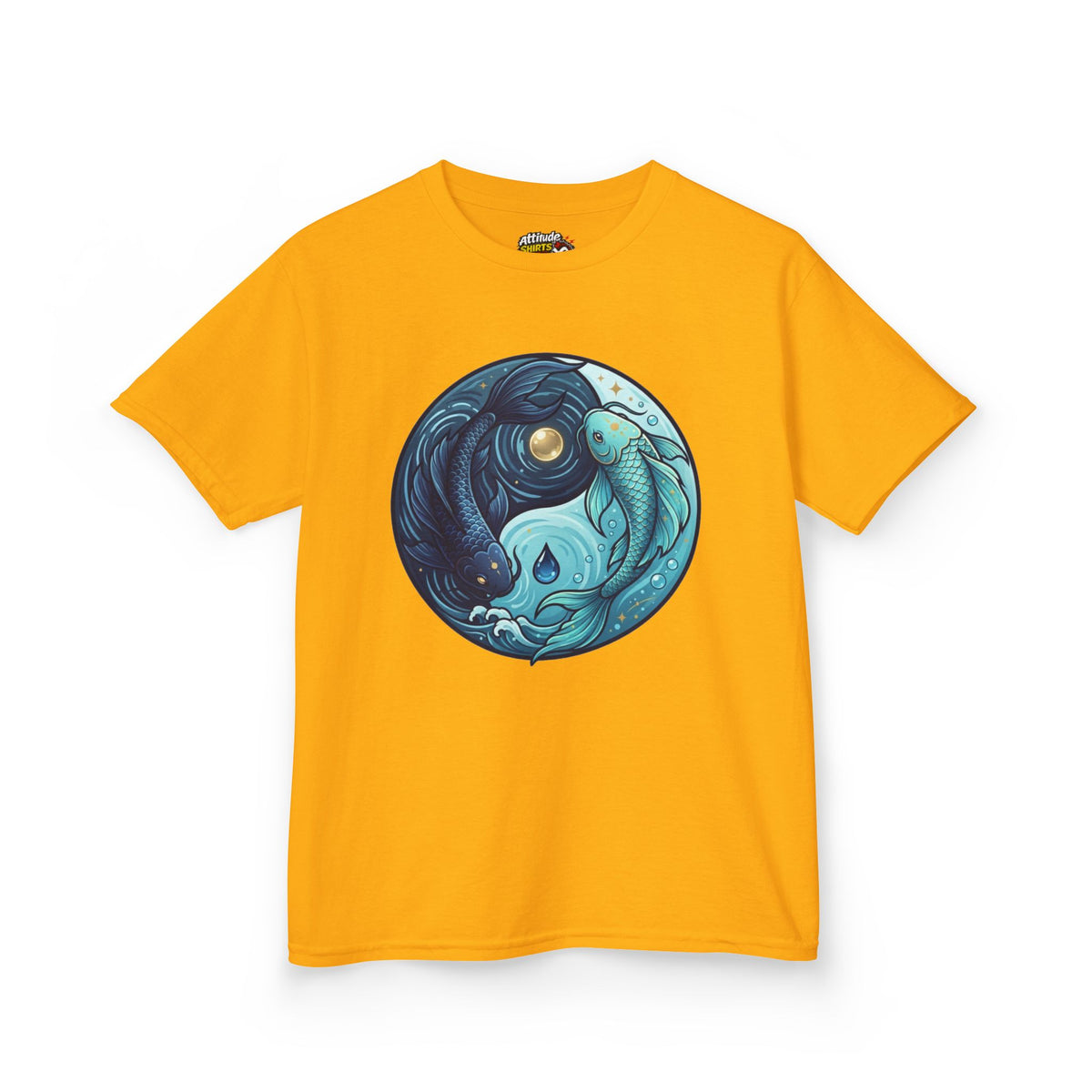 Color: Gold | Yin Yang Pisces Kids Tee