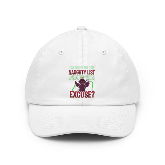 Color: White | On The Naughty List Dad Hat