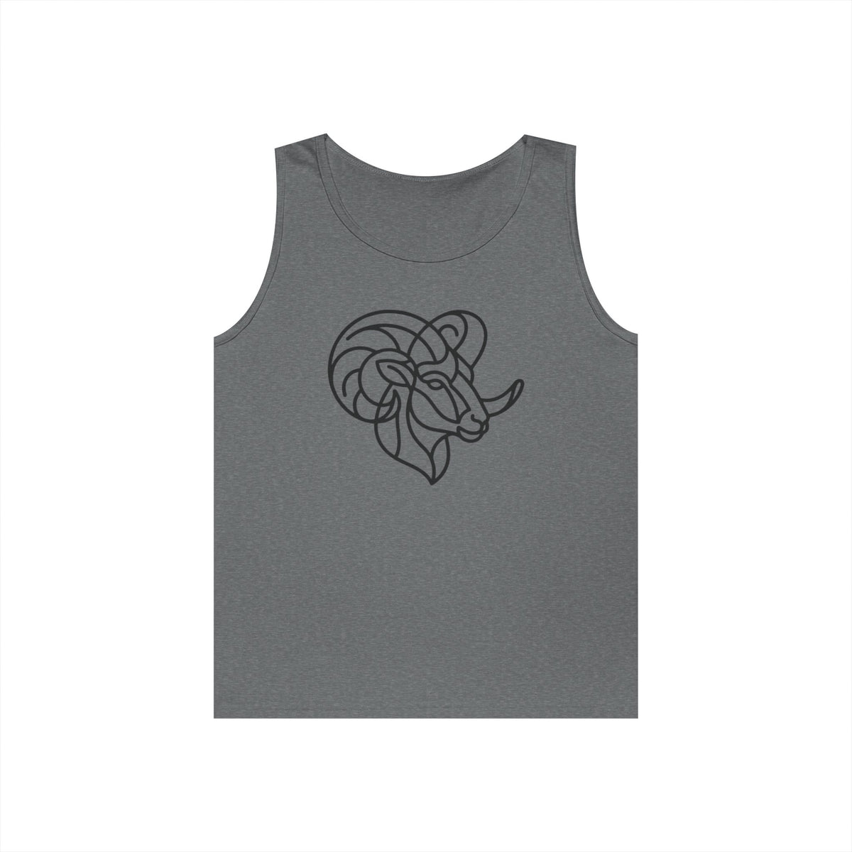 "Aries The Minimalist Ram" Tank Top