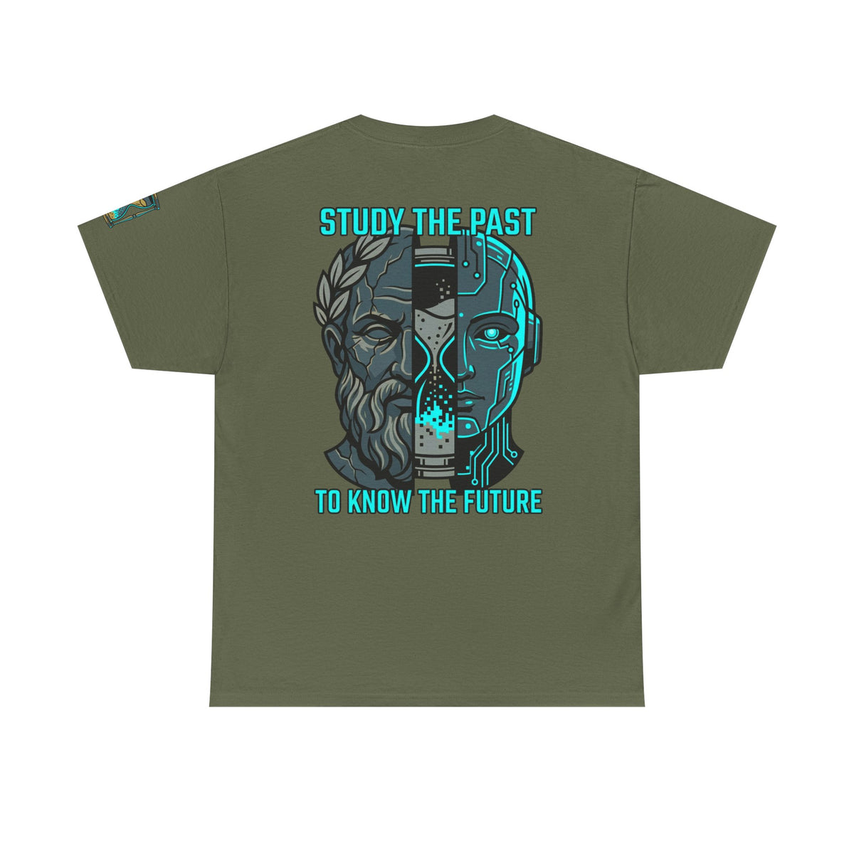 Color: Military Green | Study the Past Know the Future Premium Graphic Tee
