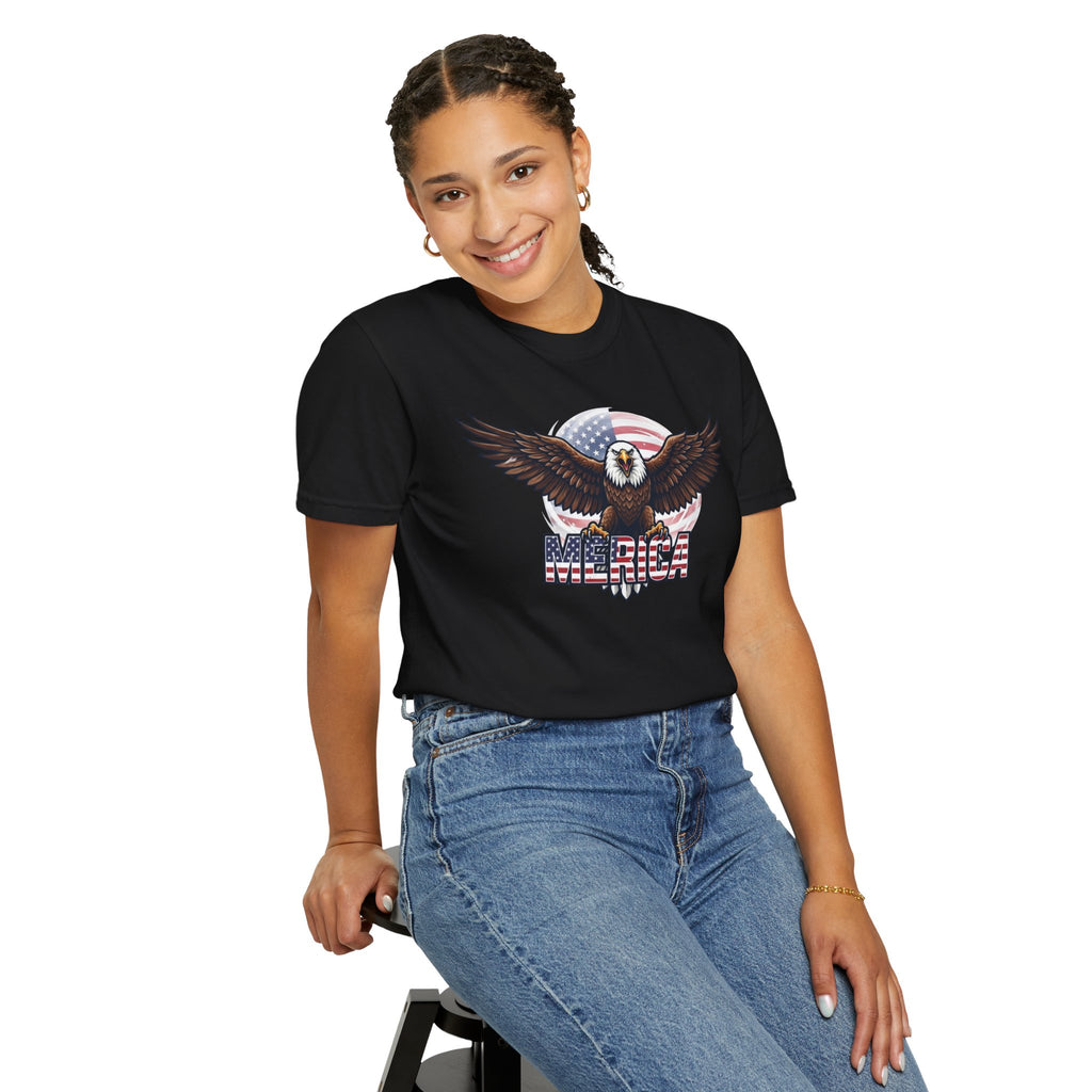 "Merica" Unisex Garment-Dyed Tee