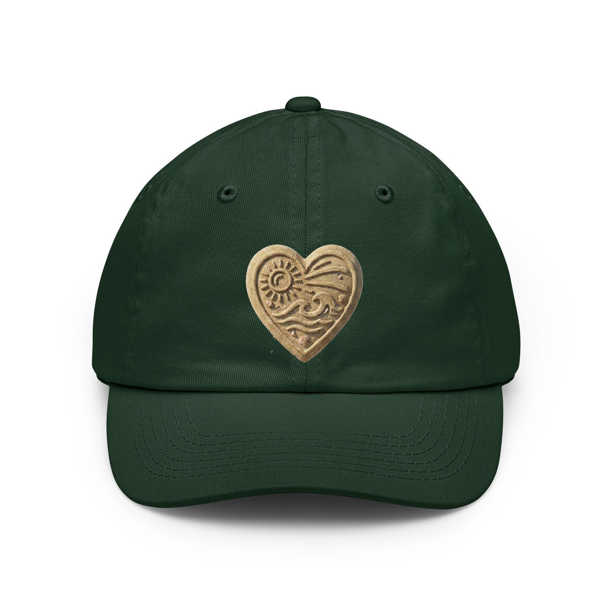 Color: Forest Green | I Luv The Beach Dad Hat