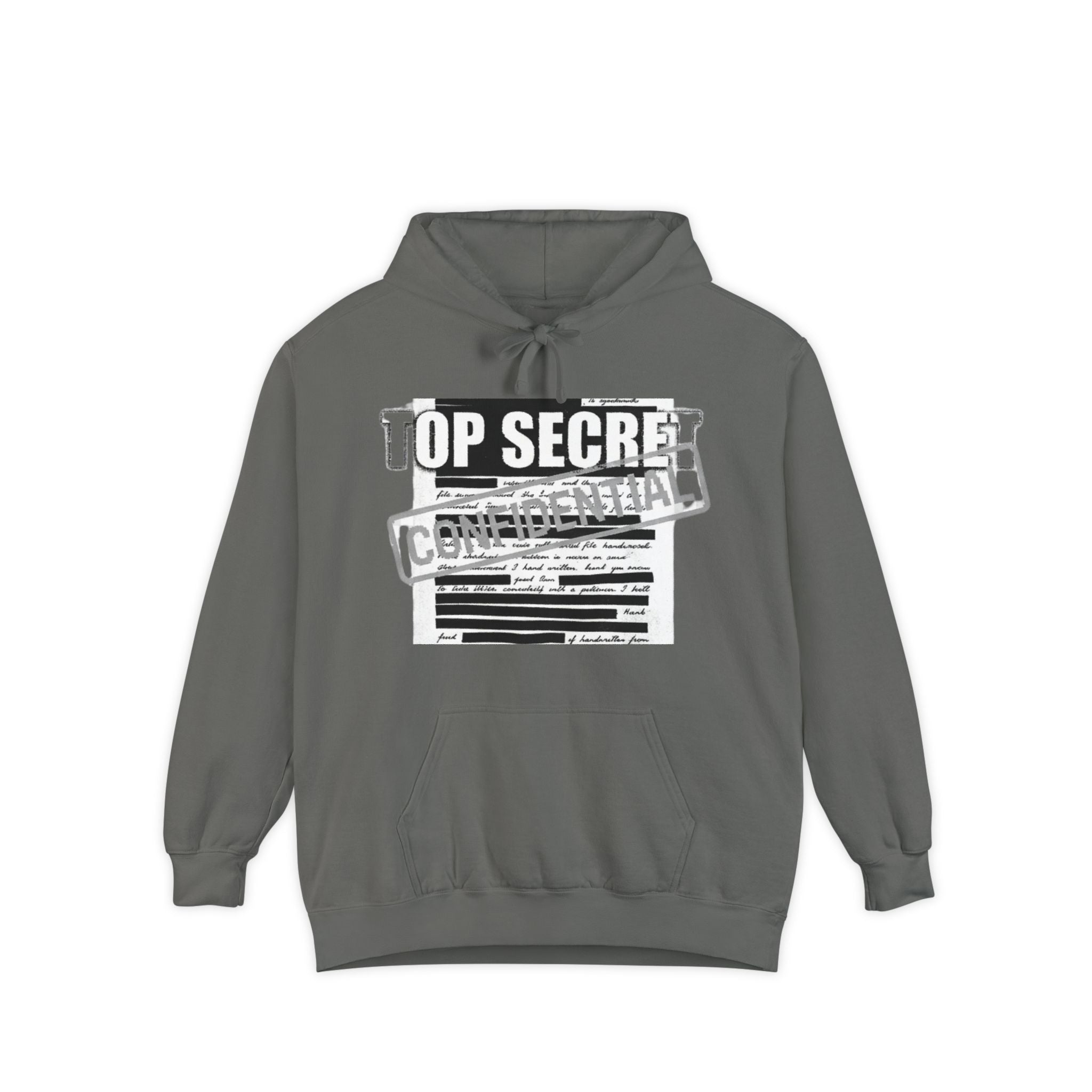 Classified Information Enthusiast | Garment-Dyed Hoodie — AttitudeShirts