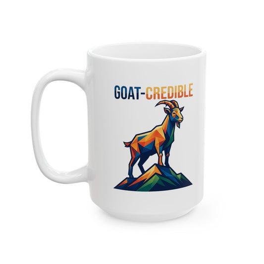 "Goat Credible" White Ceramic Mug