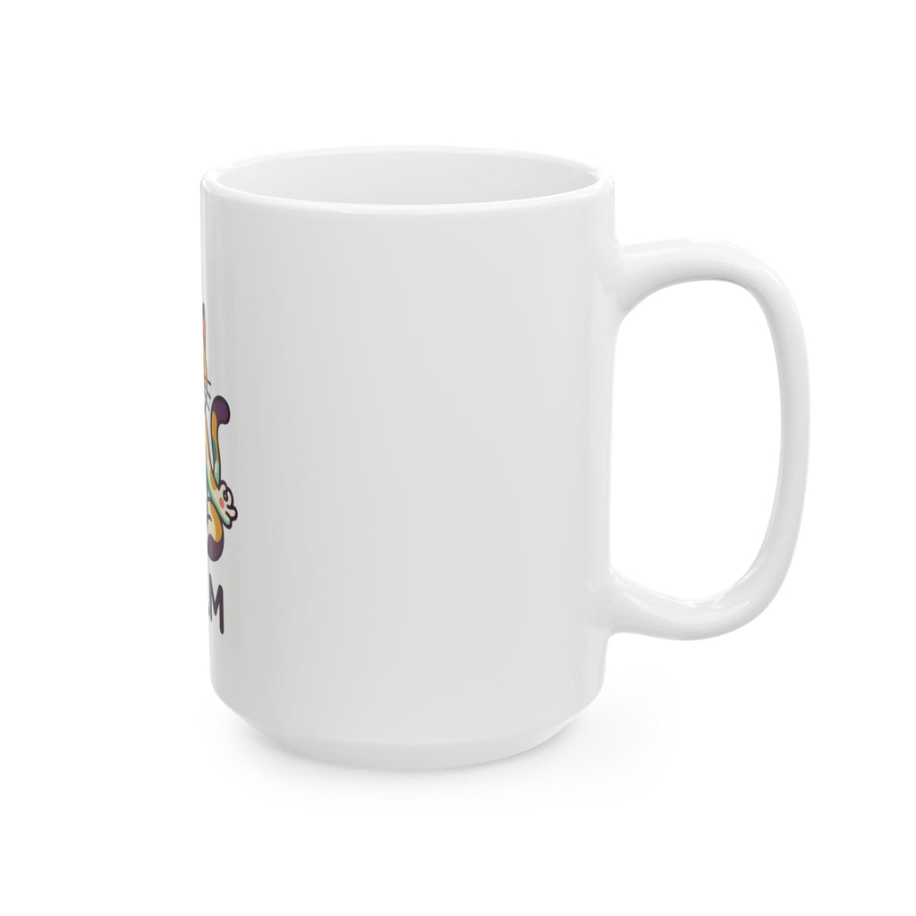 "Cat CALM" White Ceramic Mug