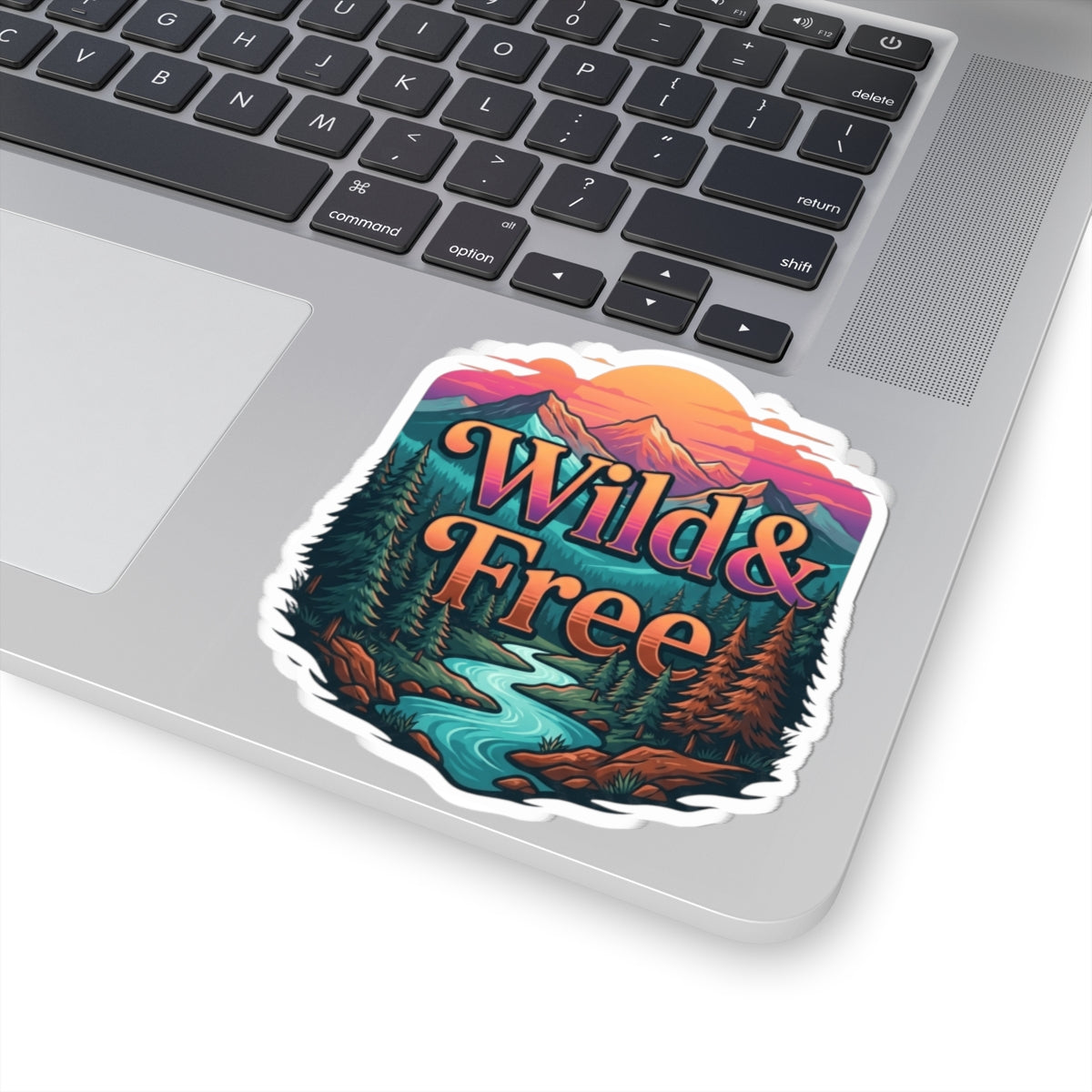 "Wild & Free" Sticker — Main