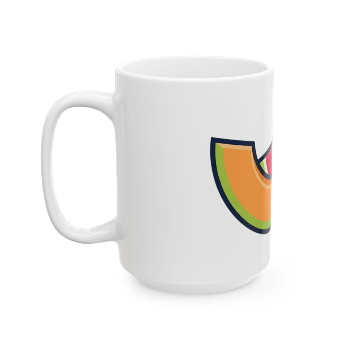 "Big Sweet and Heavy" White Ceramic Mug — Graphic