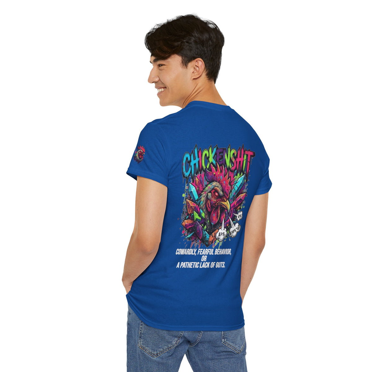 Color: Royal | Chickenshit Premium Graphic Tee