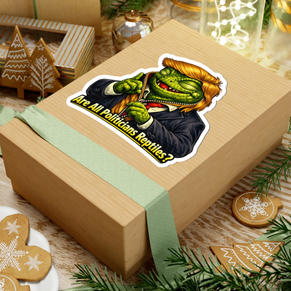 Reptilian Congress Committee | Kiss-Cut Sticker — AttitudeShirts