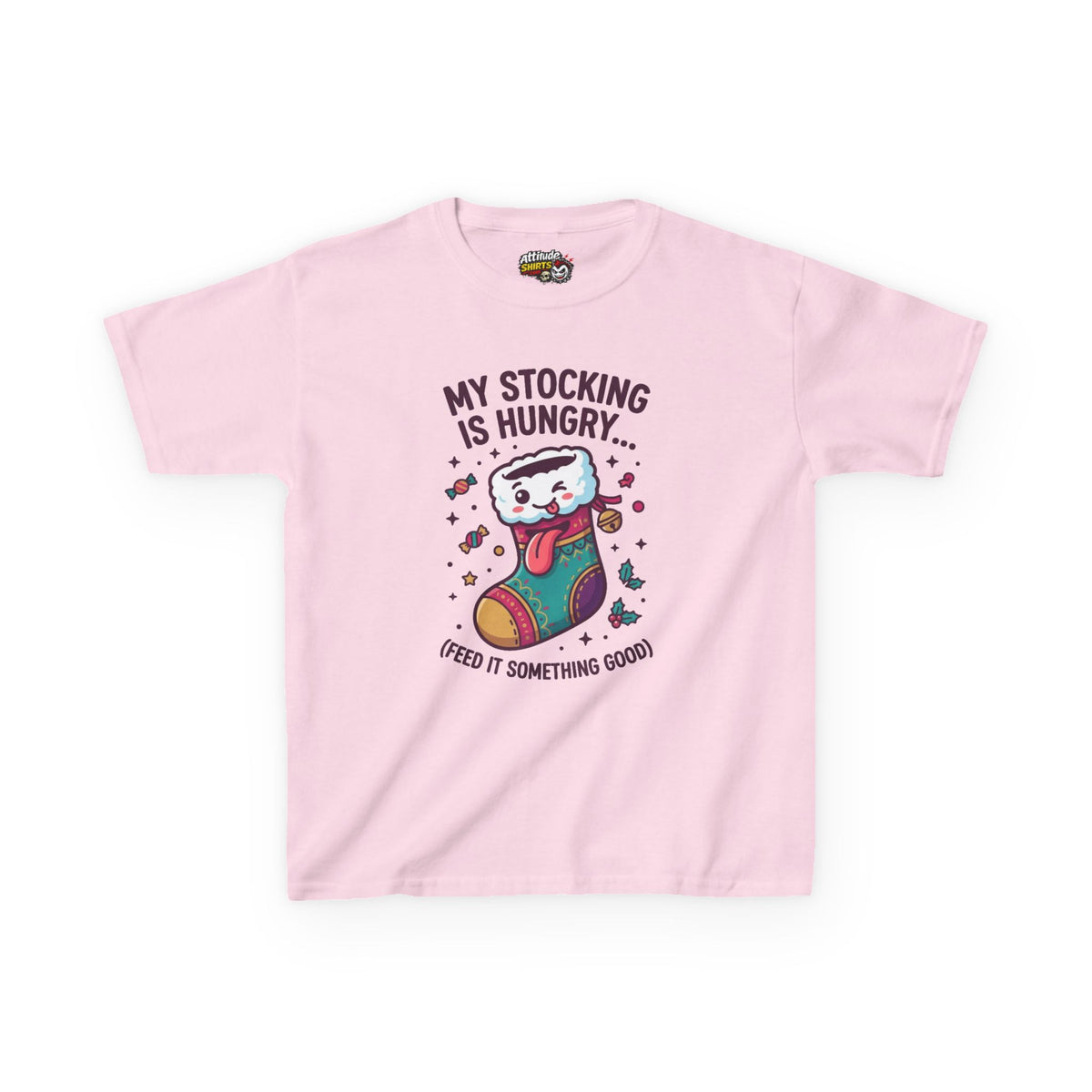 "My Stocking Is Hungry" Kids Tee