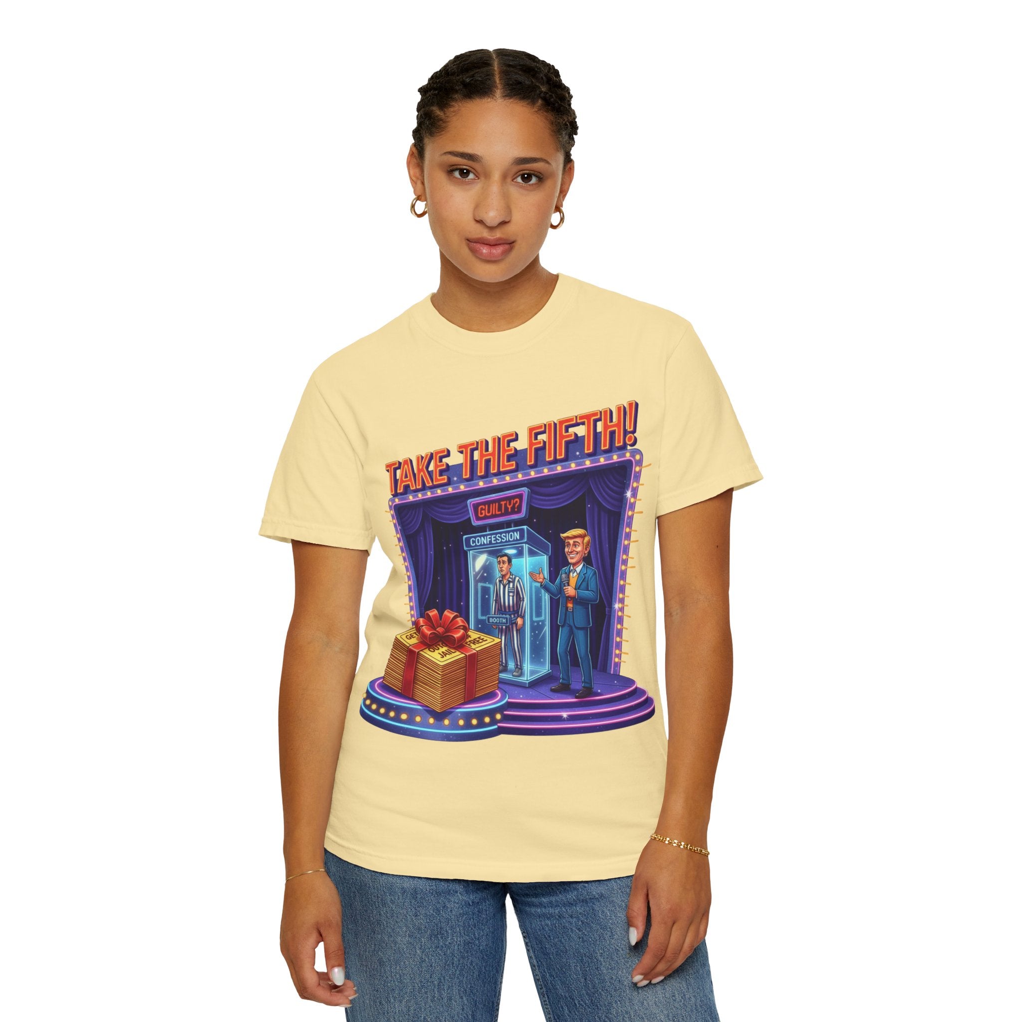 Take The Fifth T-Shirt — Game Show Parody Graphic Tee