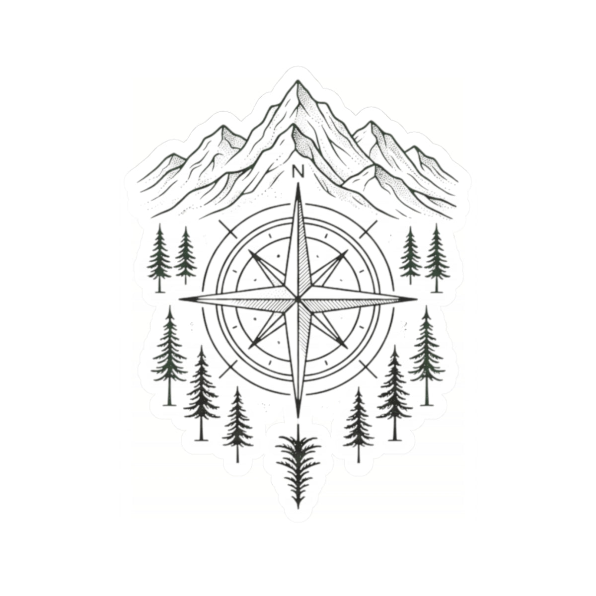 "Compass" Sticker — Main