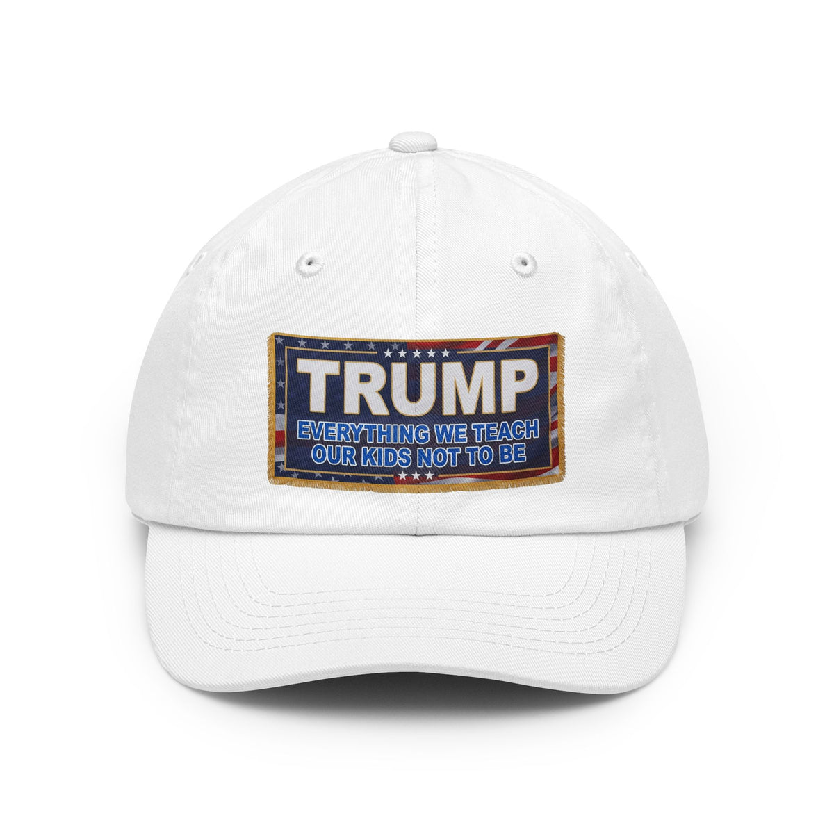 Color: White | Trump Teach Our Kids Dad Hat