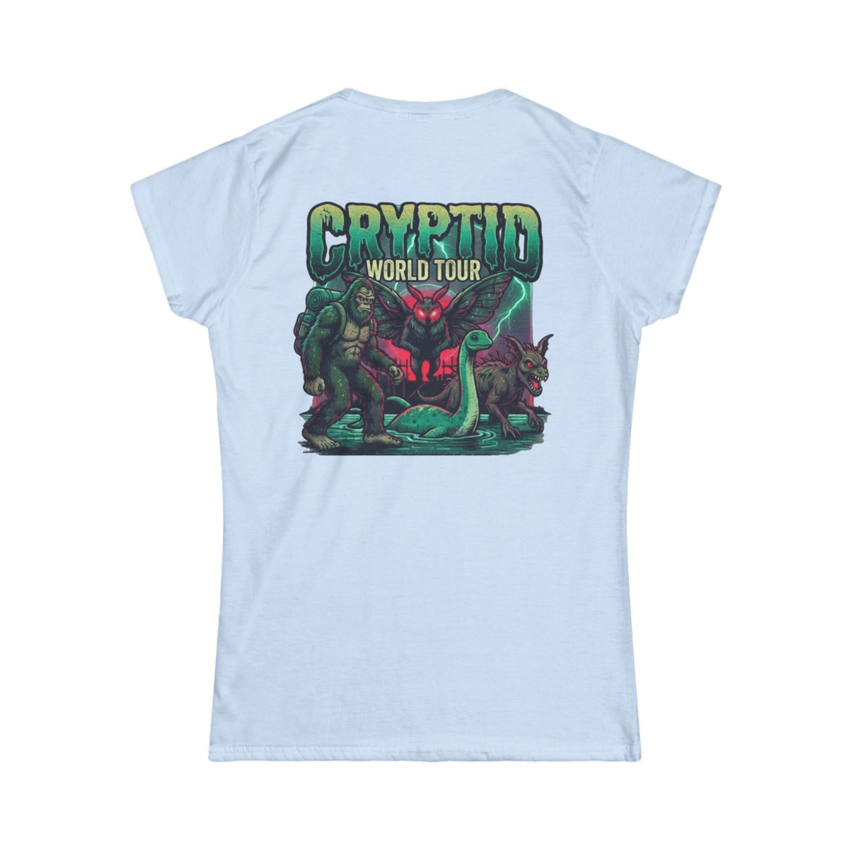 "Puzizia (Global-Cryptid Mashup) Cryptid World Tour" Women's Tee