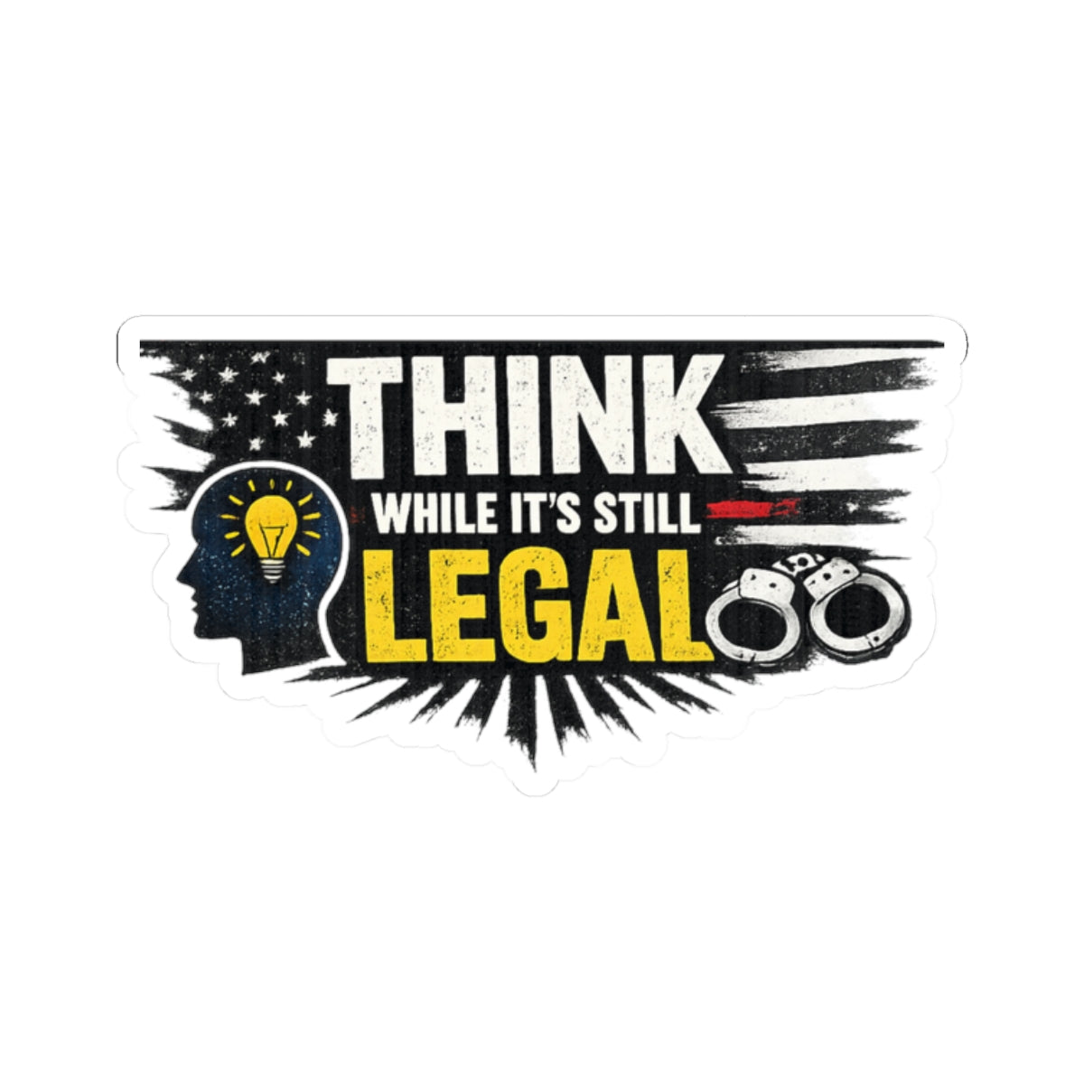 "Think" Sticker — Main