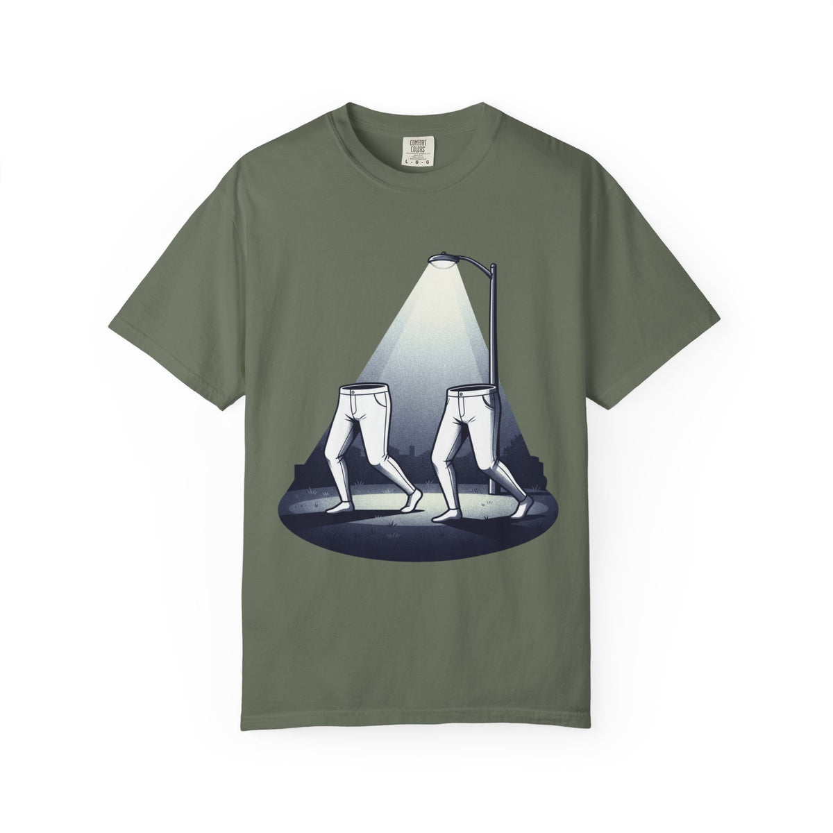 Color: Moss | The Fresno Nightcrawlers (California, USA) Unisex Garment-Dyed Tee