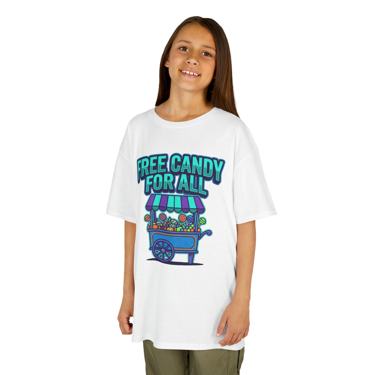 Color: White | Free Candy For All Kids Tee