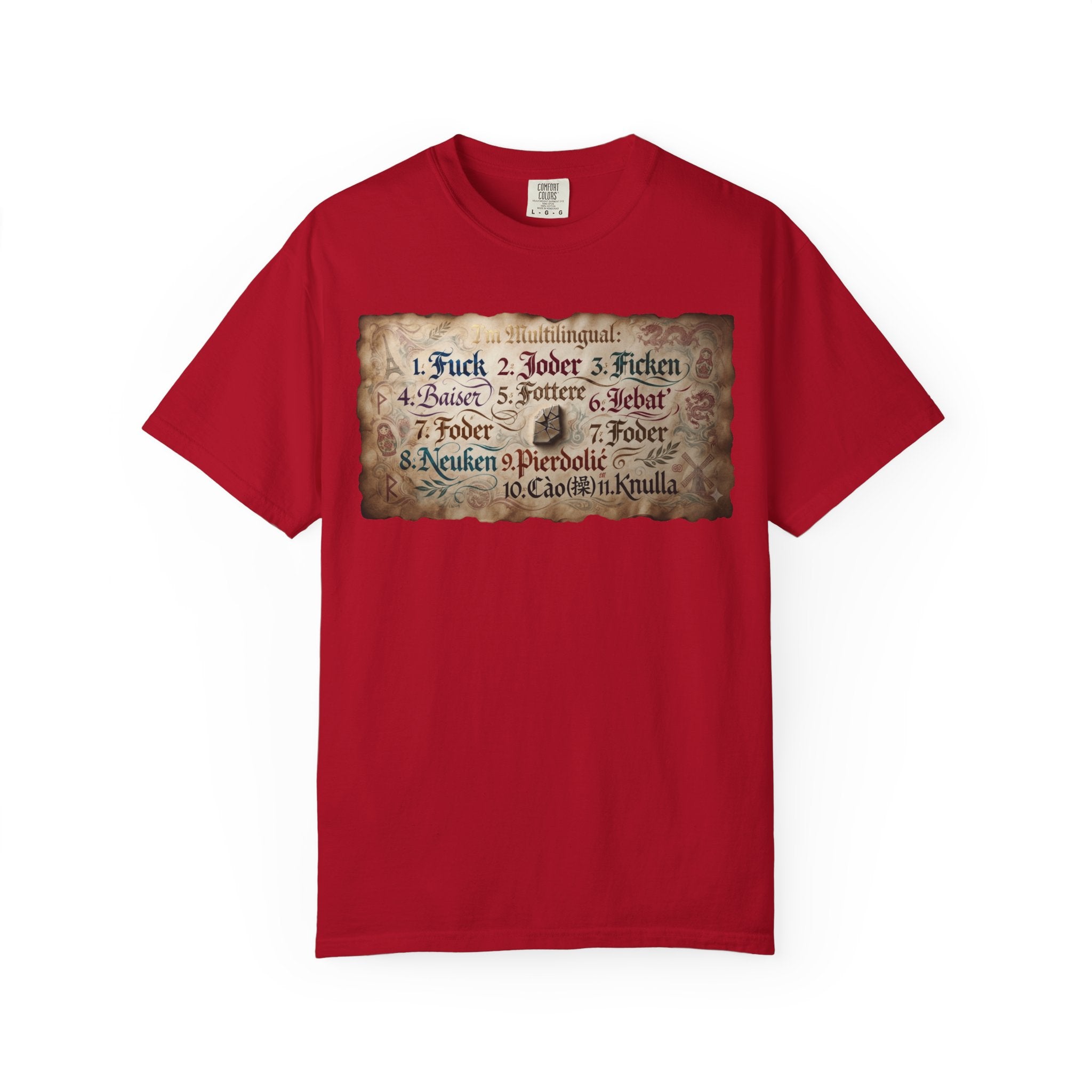 "Multilingual" Unisex Garment-Dyed Tee