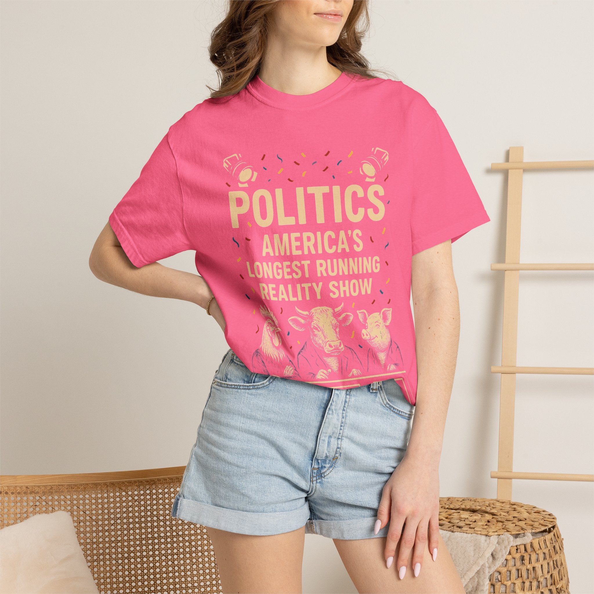 "The Ultimate Reality Show" Unisex Garment-Dyed T-shirt