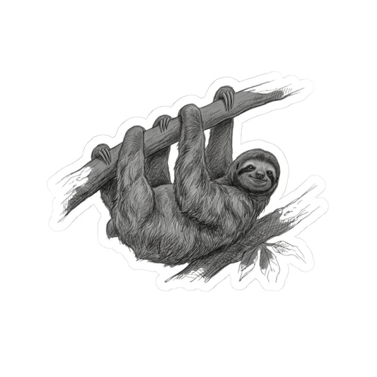 "Pencil Sketch Art Sloth" Sticker — Main