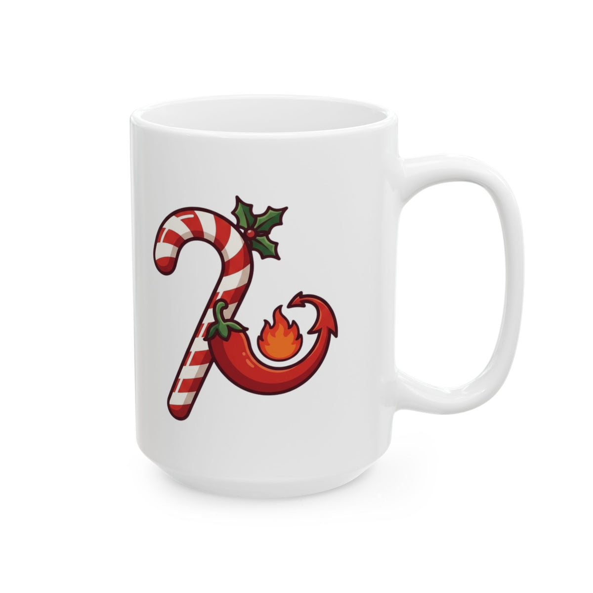 "May Your Days Be Merry and Spicy" White Ceramic Mug — Graphic