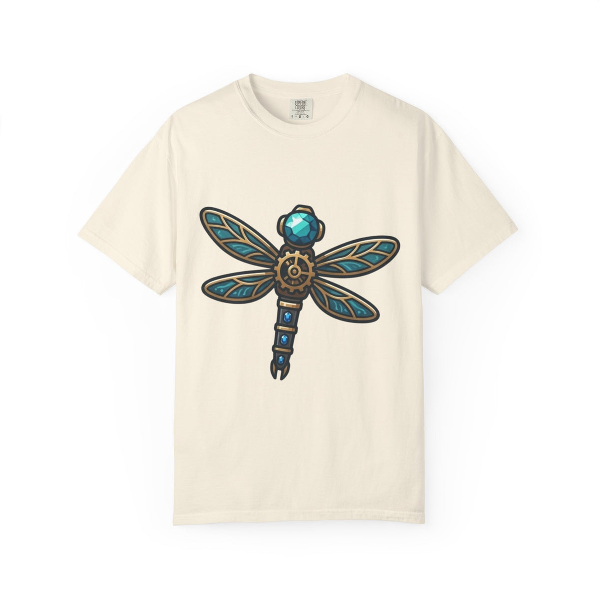 Color: Ivory | Dragonfly Unisex Garment-Dyed Tee