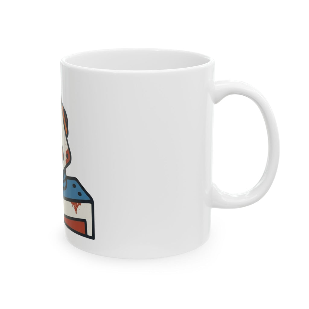 "Sex Machine" White Ceramic Mug — Graphic