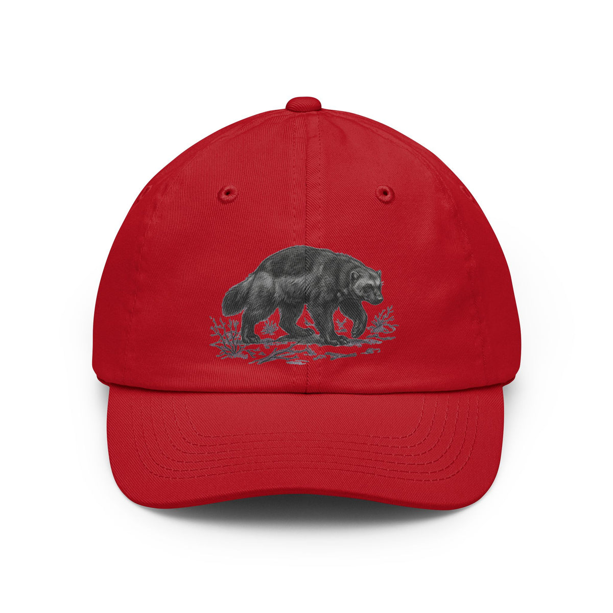 Color: Red | Pencil Sketch Art Wolverine Dad Hat