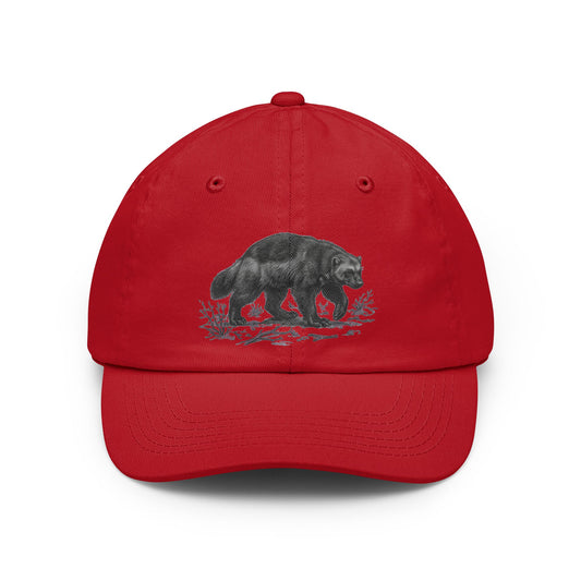 Color: Red | Pencil Sketch Art Wolverine Dad Hat