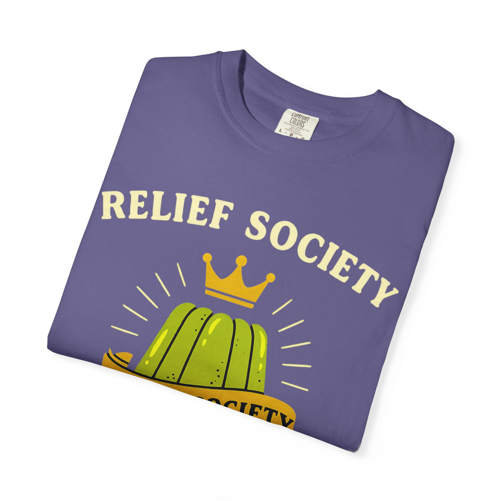 "Relief Society Bake-Off Champion" Unisex Garment-Dyed T-shirt