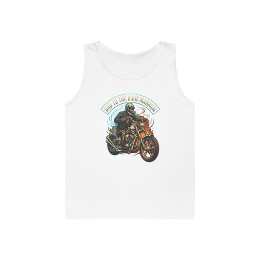 Color: White | Bad to the Bone Marrow Tank Top