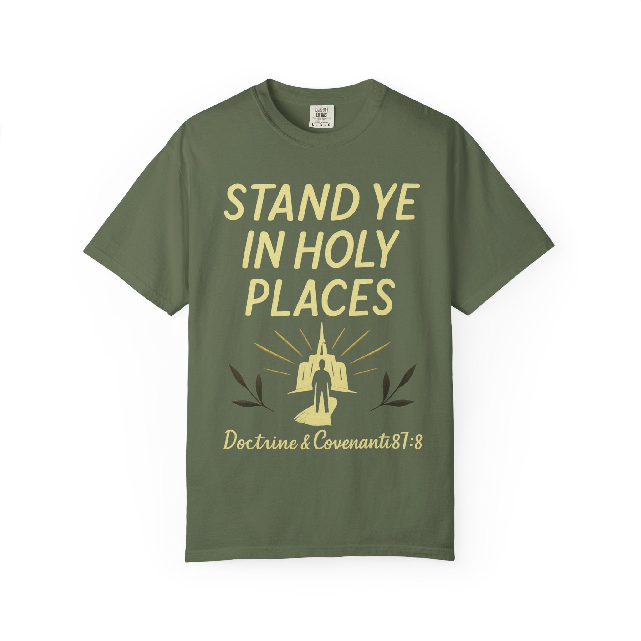 "Stand in Holy Places" Unisex Garment-Dyed T-shirt