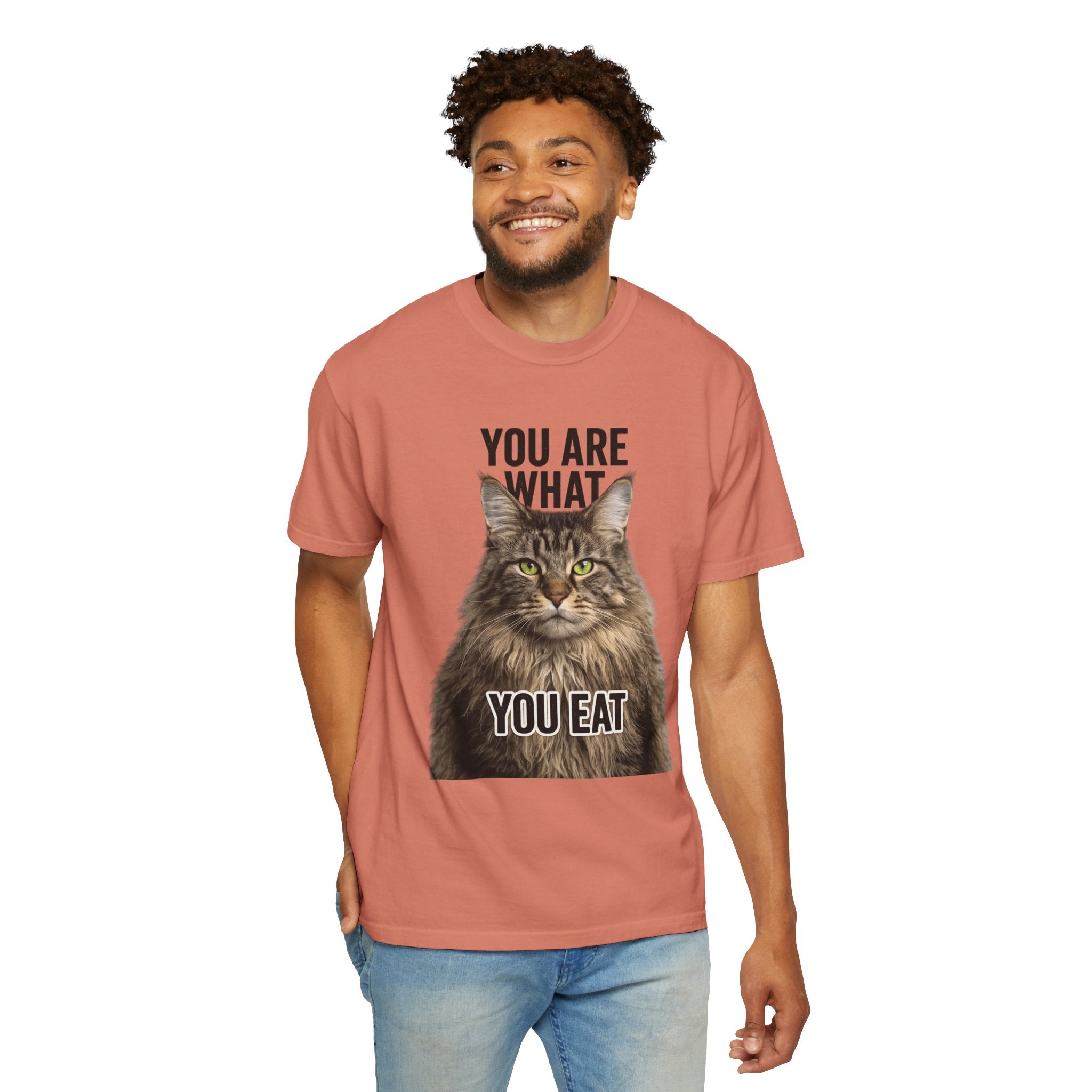 "You Are What You Eat - Cat 5" Unisex Garment-Dyed T-shirt