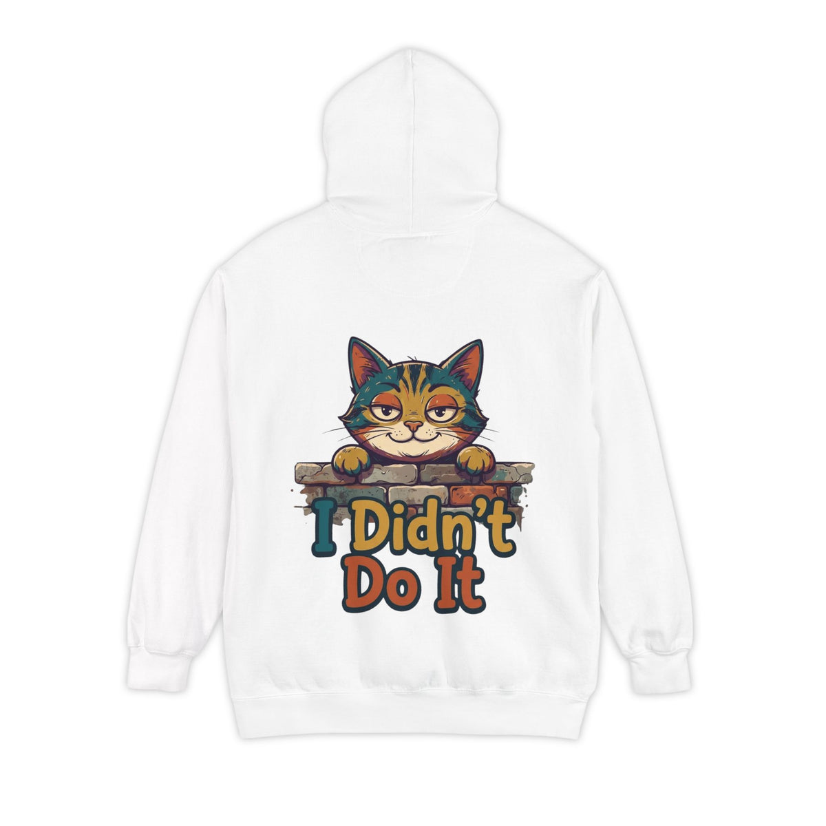 Color: White | I Didn't Do It Garment-Dyed Hoodie