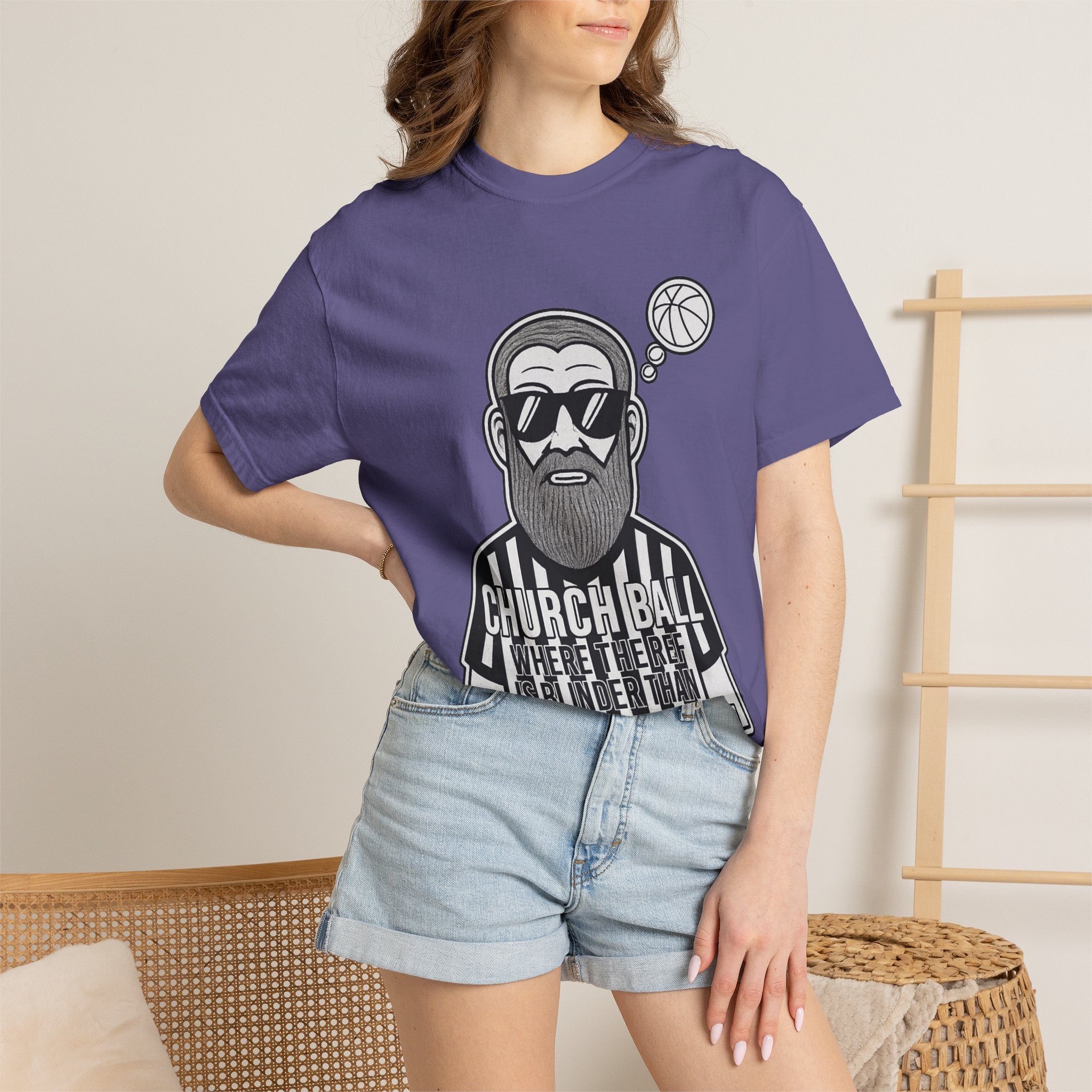 "Church Ball: Blinder Than Methuselah" Unisex Garment-Dyed T-shirt